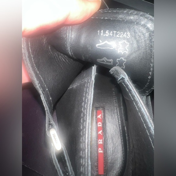 Prada Men's Black Leather Chelsea Boots - Picture 7 of 13